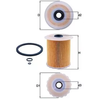 Filtre à carburant MAHLE KX 75D