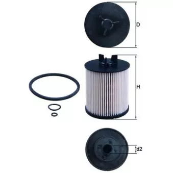 Filtre à carburant MAHLE KX 86/1D
