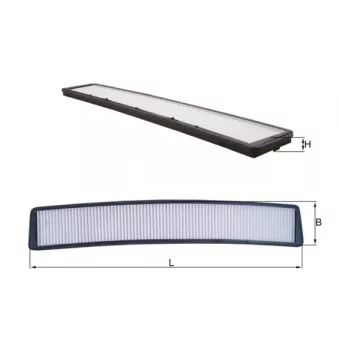 Filtre, air de l'habitacle MAHLE LA 102