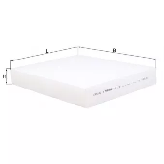 Filtre, air de l'habitacle MAHLE LA 1138