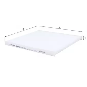 Filtre, air de l'habitacle MAHLE LA 1202
