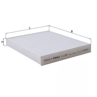 Filtre, air de l'habitacle MAHLE LA 1226