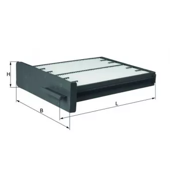 Filtre, air de l'habitacle MAHLE LA 125