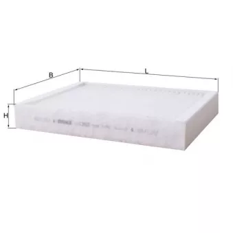Filtre, air de l'habitacle MAHLE LA 1263