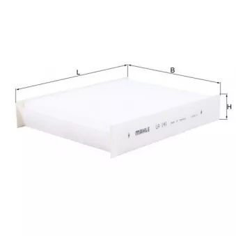Filtre, air de l'habitacle MAHLE LA 141