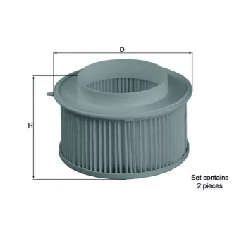 Filtre, air de l'habitacle MAHLE LA 15/S