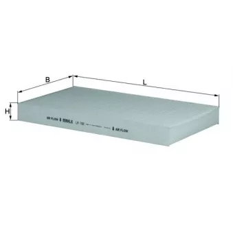 Filtre, air de l'habitacle MAHLE LA 152