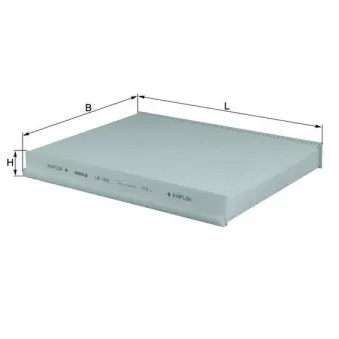 Filtre, air de l'habitacle MAHLE LA 153