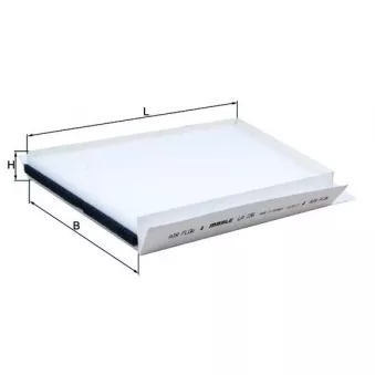 Filtre, air de l'habitacle MAHLE LA 156