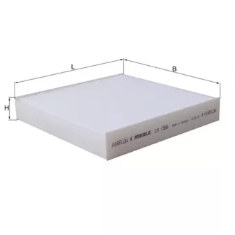 Filtre, air de l'habitacle MAHLE LA 1566