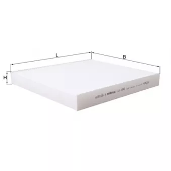 Filtre, air de l'habitacle MAHLE LA 1594