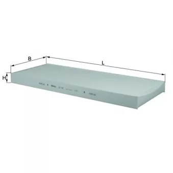 Filtre, air de l'habitacle MAHLE LA 167