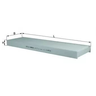 Filtre, air de l'habitacle MAHLE LA 171