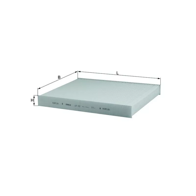 Filtre, air de l'habitacle MAHLE LA 182