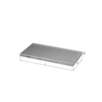 Filtre, air de l'habitacle MAHLE LA 21