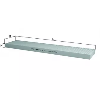 Filtre, air de l'habitacle MAHLE LA 226