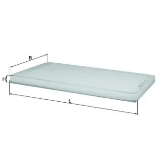 Filtre, air de l'habitacle MAHLE LA 33