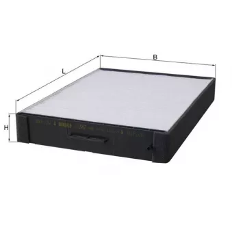 Filtre, air de l'habitacle MAHLE LA 347
