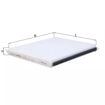Filtre, air de l'habitacle MAHLE LA 362