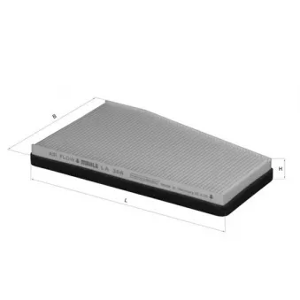 Filtre, air de l'habitacle MAHLE LA 368