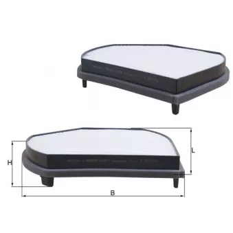 Filtre, air de l'habitacle MAHLE LA 37/1