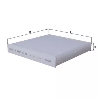 Filtre, air de l'habitacle MAHLE LA 395