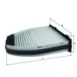 Filtre, air de l'habitacle MAHLE LA 413 - Visuel 1