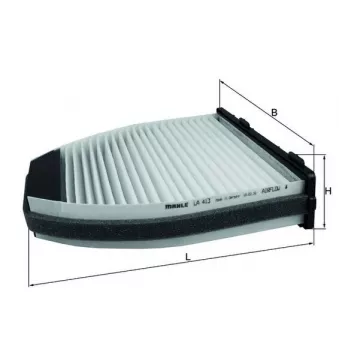 Filtre, air de l'habitacle MAHLE LA 413