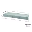 Filtre, air de l'habitacle MAHLE LA 428/S - Visuel 1