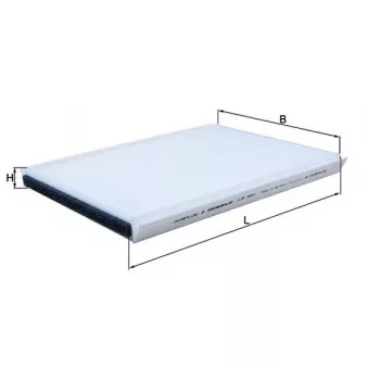 Filtre, air de l'habitacle MAHLE LA 441