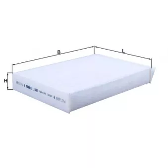 Filtre, air de l'habitacle MAHLE LA 449