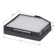 Filtre, air de l'habitacle MAHLE LA 453 - Visuel 1