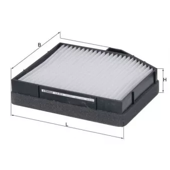 Filtre, air de l'habitacle MAHLE LA 453