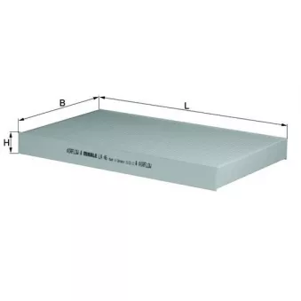 Filtre, air de l'habitacle MAHLE LA 46