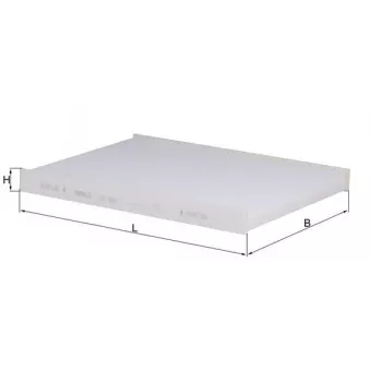 Filtre, air de l'habitacle MAHLE LA 463