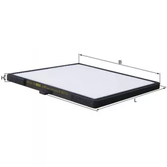 Filtre, air de l'habitacle MAHLE LA 471