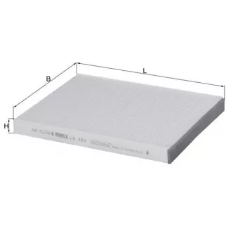 Filtre, air de l'habitacle MAHLE LA 484
