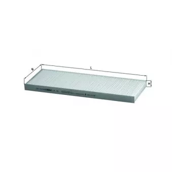 Filtre, air de l'habitacle MAHLE LA 49