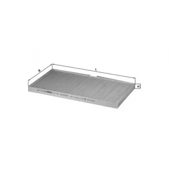 Filtre, air de l'habitacle MAHLE LA 58