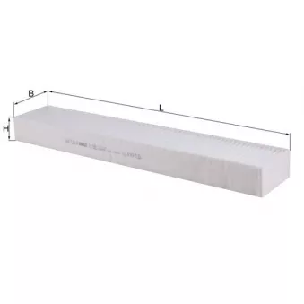 Filtre, air de l'habitacle MAHLE