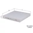 Filtre, air de l'habitacle MAHLE LA 630/S - Visuel 1