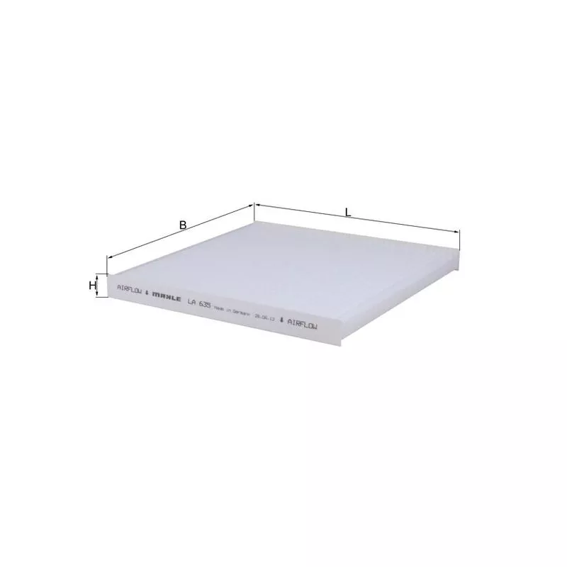 Filtre, air de l'habitacle MAHLE LA 635