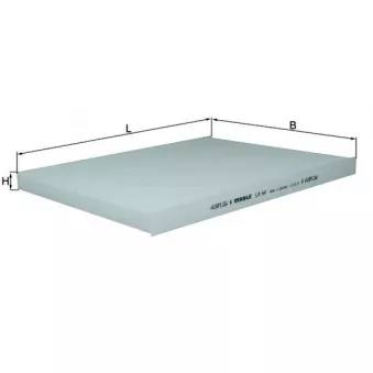 Filtre, air de l'habitacle MAHLE LA 64
