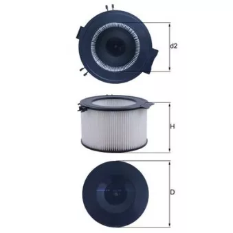 Filtre, air de l'habitacle MAHLE LA 65