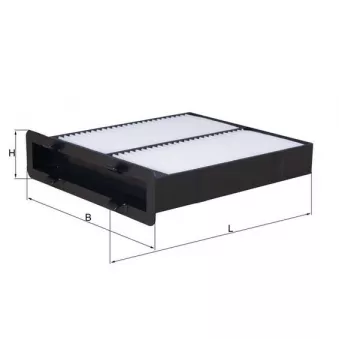 Filtre, air de l'habitacle MAHLE LA 682