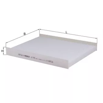 Filtre, air de l'habitacle MAHLE LA 745
