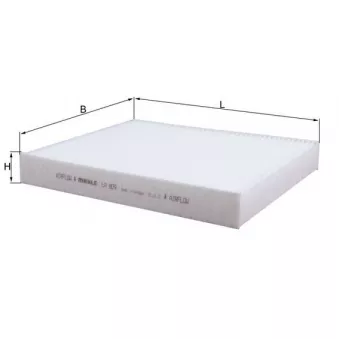 Filtre, air de l'habitacle MAHLE LA 809