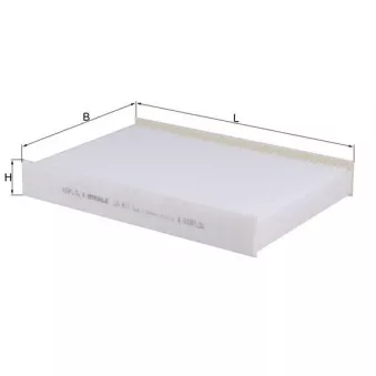 Filtre, air de l'habitacle MAHLE LA 811