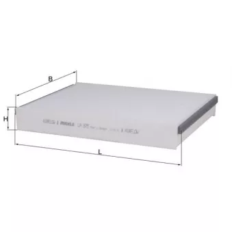 Filtre, air de l'habitacle MAHLE LA 875