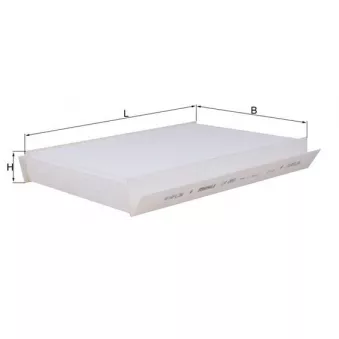 Filtre, air de l'habitacle MAHLE LA 889